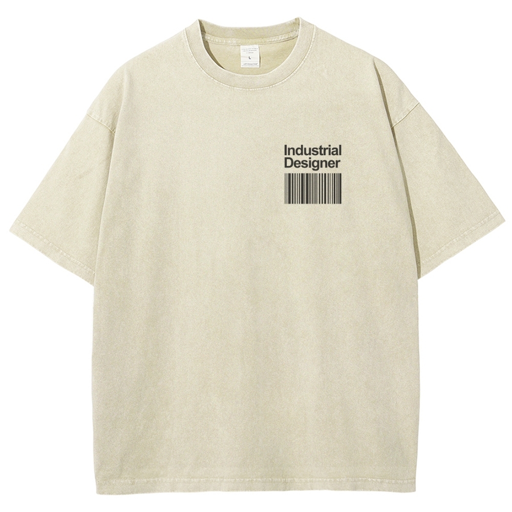 Industrial Designer Unisex Fit Washed T-Shirt Customscool