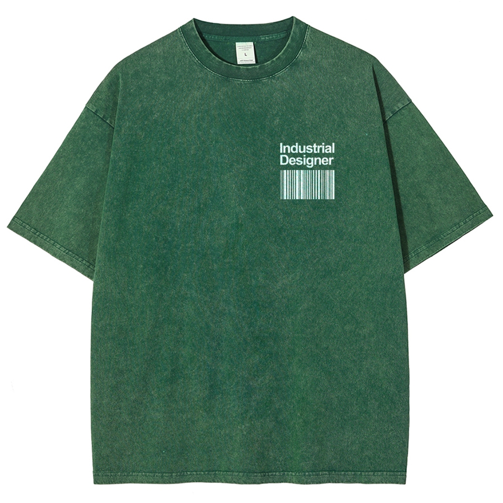 Industrial Designer Unisex Fit Washed T-Shirt Customscool