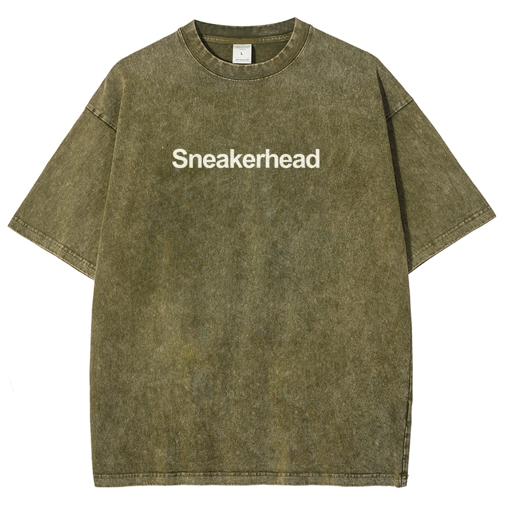 Sneakerhead Unisex Fit Washed T-Shirt Customscool