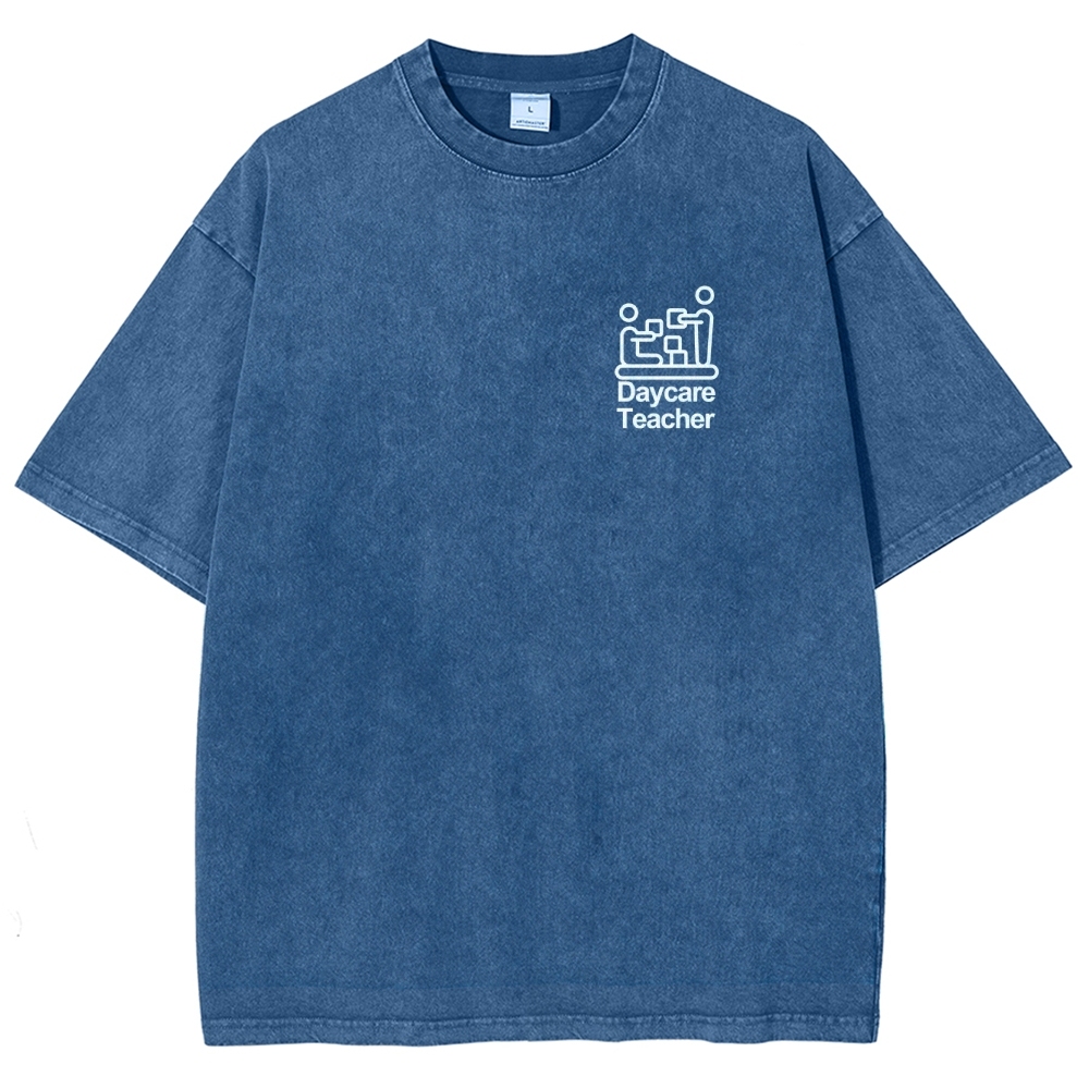 Daycare Teacher Unisex Fit Washed T-Shirt