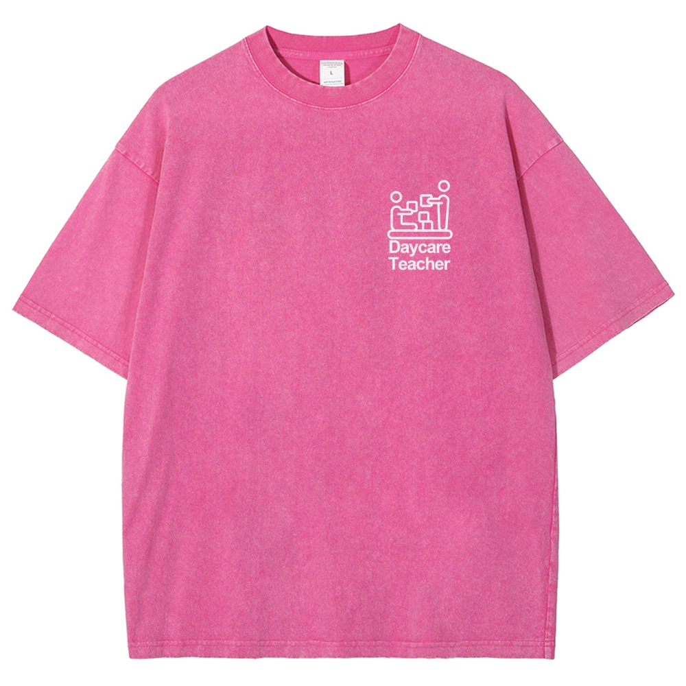 Daycare Teacher Unisex Fit Washed T-Shirt
