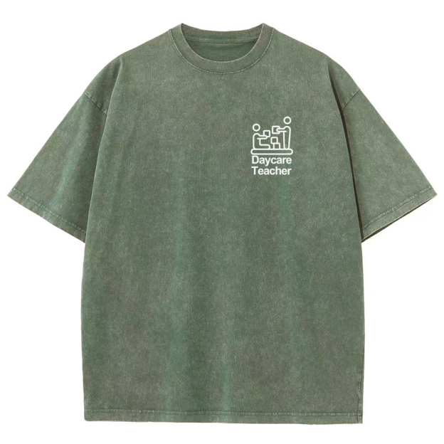 Daycare Teacher Unisex Fit Washed T-Shirt