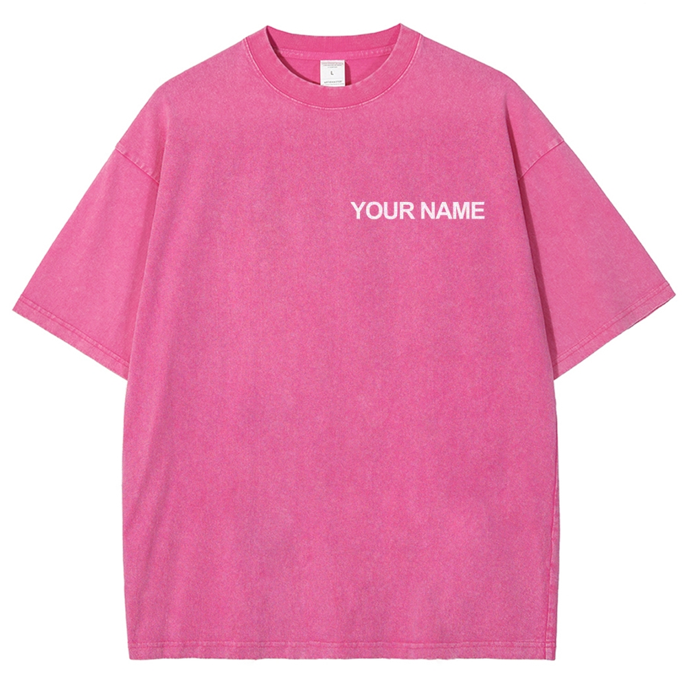 SPORTS THERAPY Addcustom QR Code Name Unisex Fit Washed T-Shirt