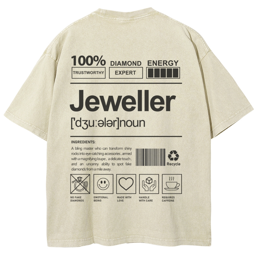 Jeweller Unisex Fit Washed T-Shirt