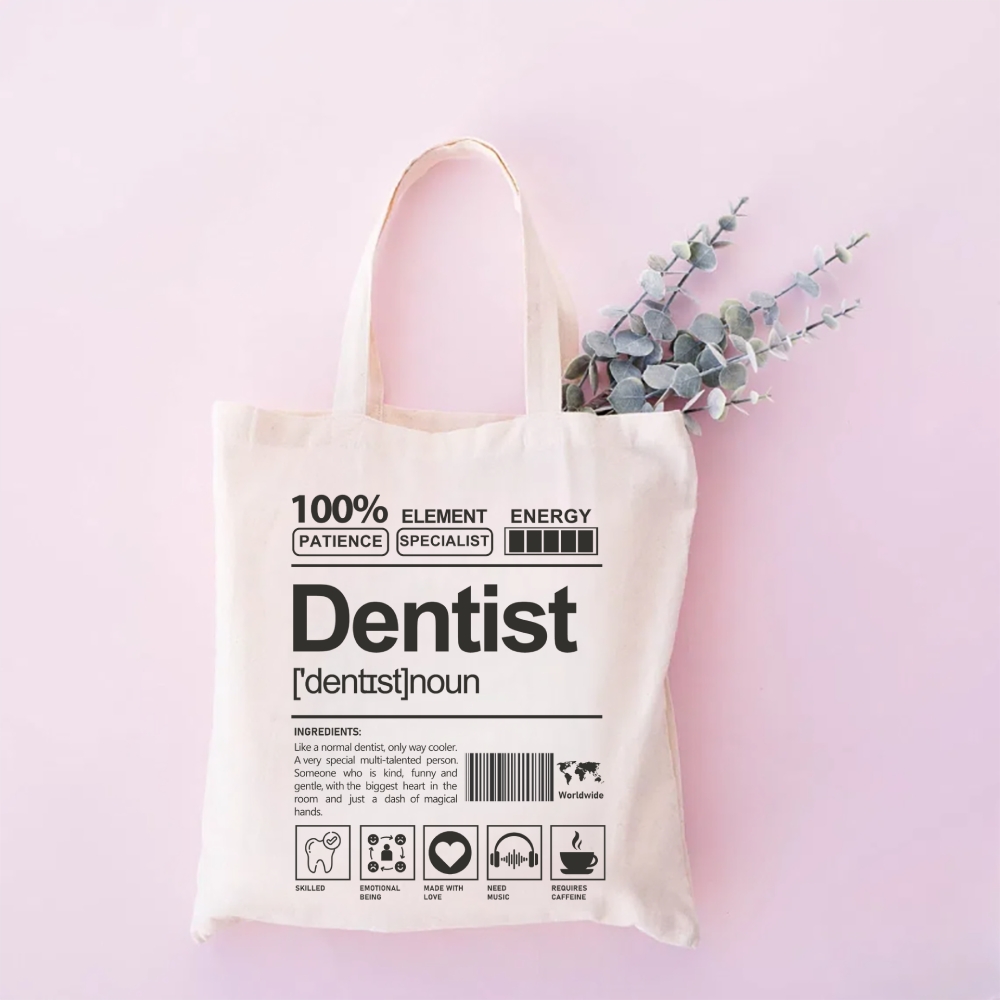 Dentist Tote Bag Customscool