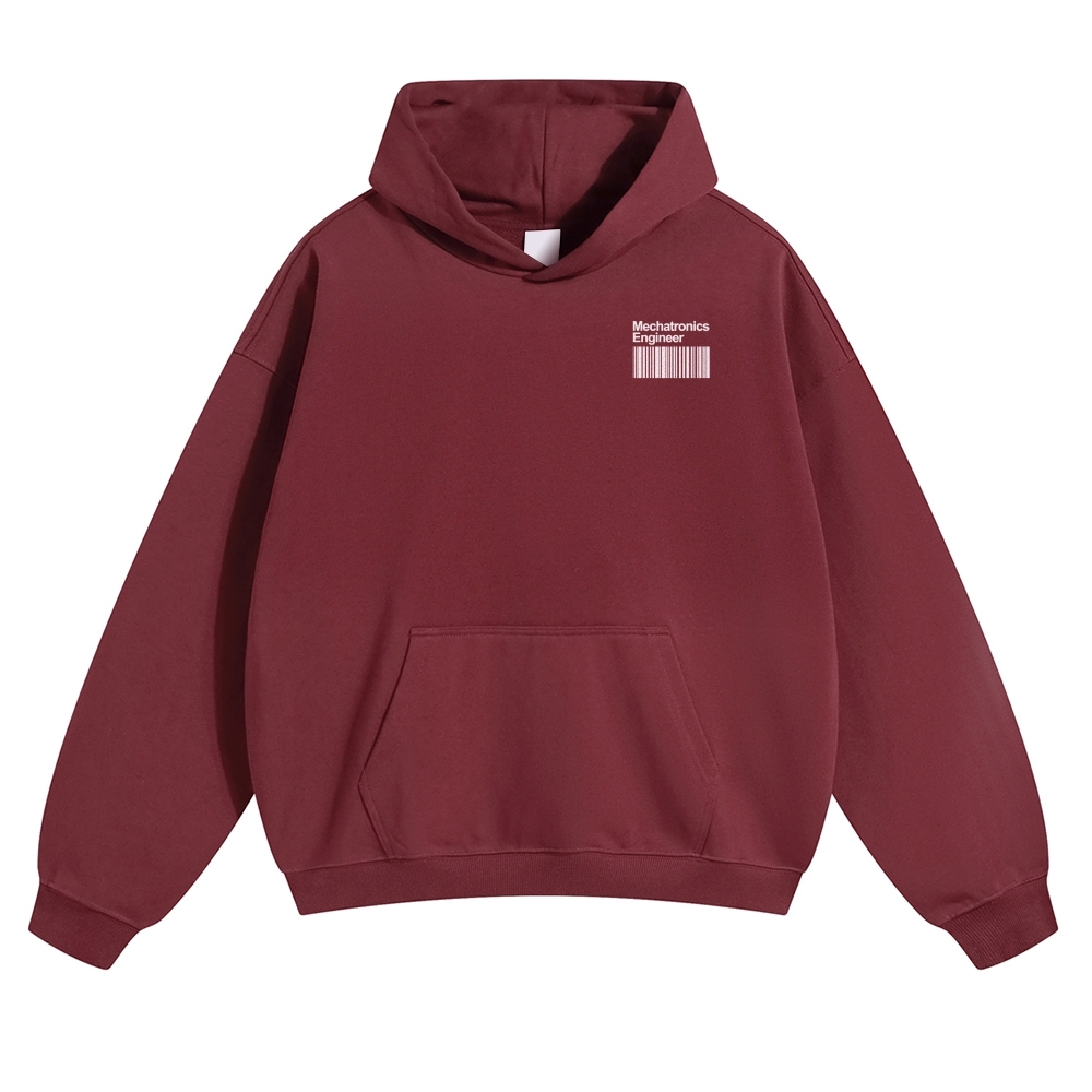 Mechatronics Engineer Solid Color Hoodie Customscool