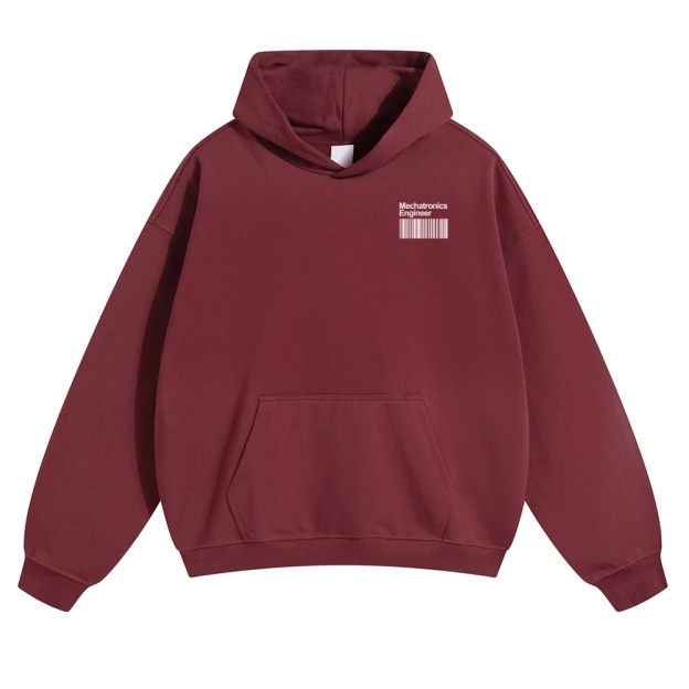 Mechatronics Engineer Solid Color Hoodie Customscool