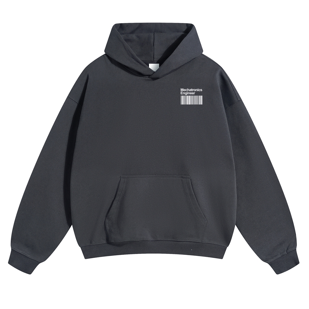 Mechatronics Engineer Solid Color Hoodie Customscool