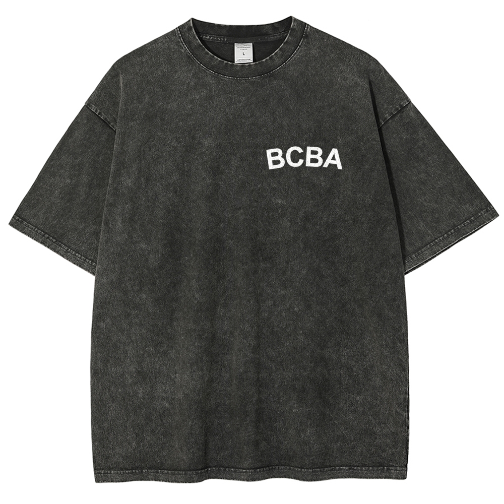 Board Certified Behavior Analyst Unisex Fit Washed T-Shirt Customscool