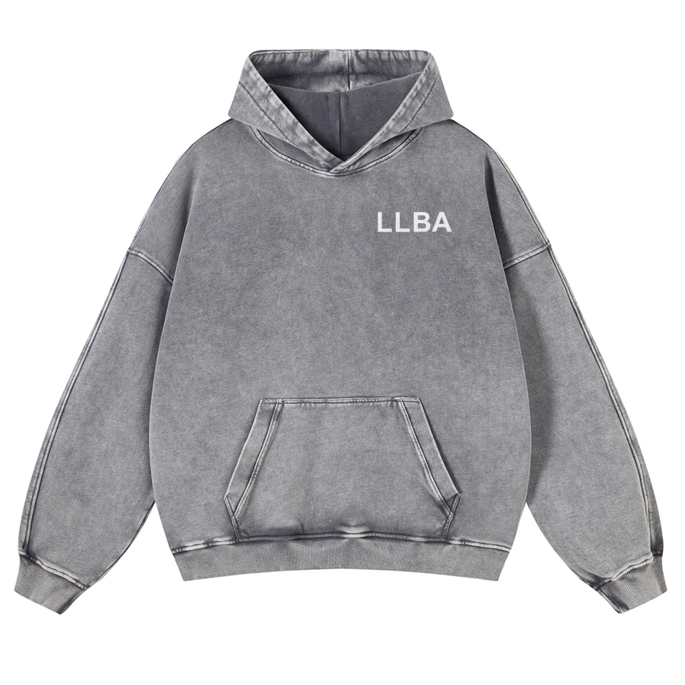 Local Lash & Brow Artist Addcustom QR Code Casual Washed Hoodie Customscool