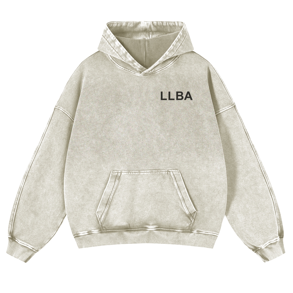 Local Lash & Brow Artist Addcustom QR Code Casual Washed Hoodie Customscool