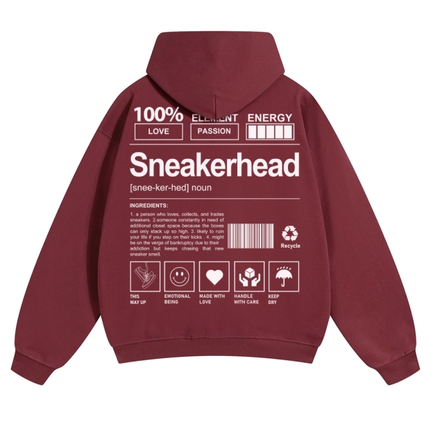 Sneakerhead Solid Color Hoodie Customscool