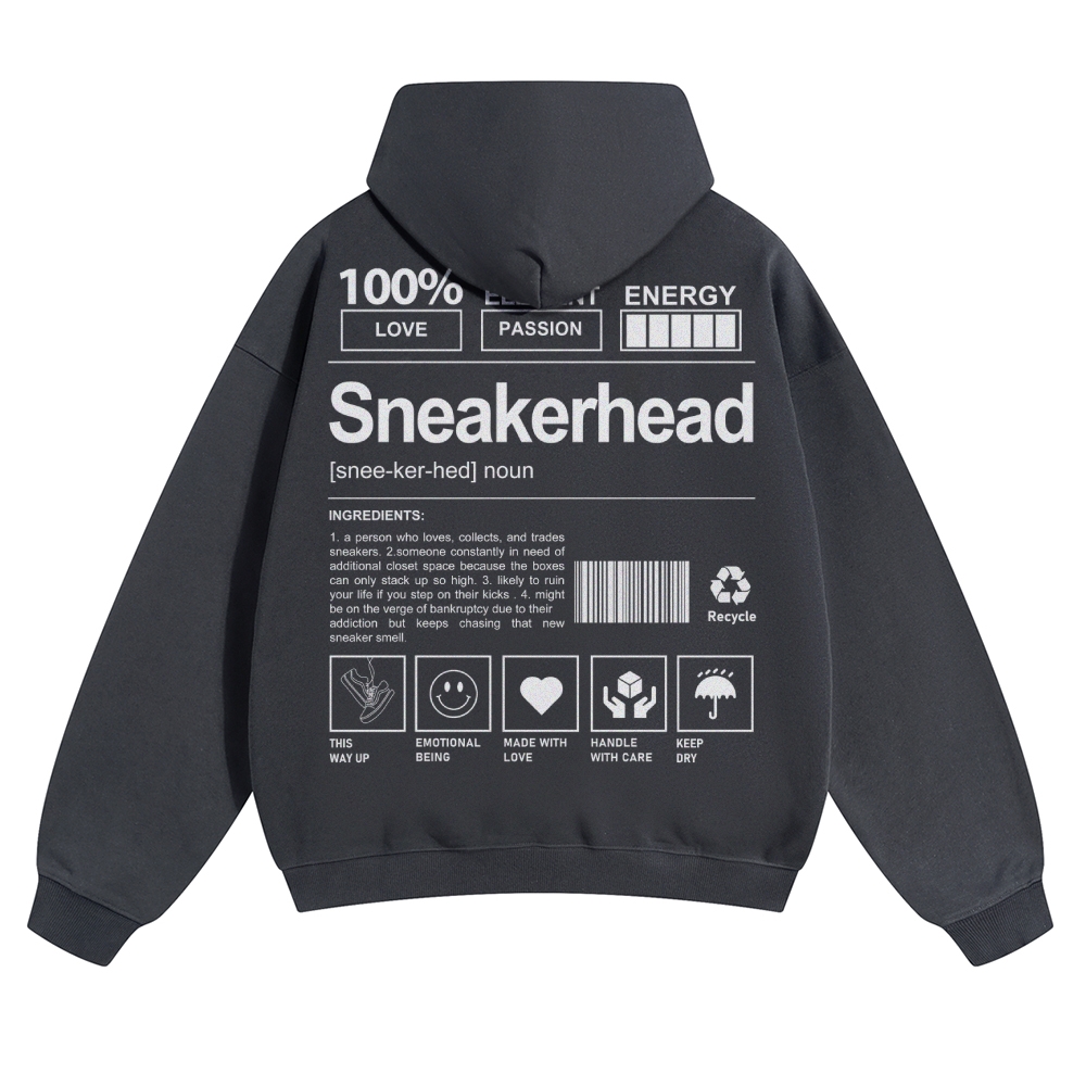 Sneakerhead Solid Color Hoodie Customscool