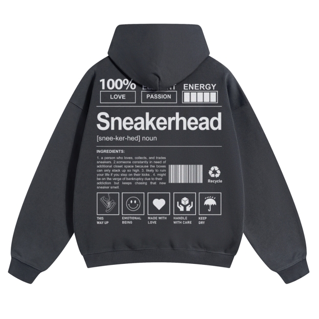 Sneakerhead Solid Color Hoodie Customscool