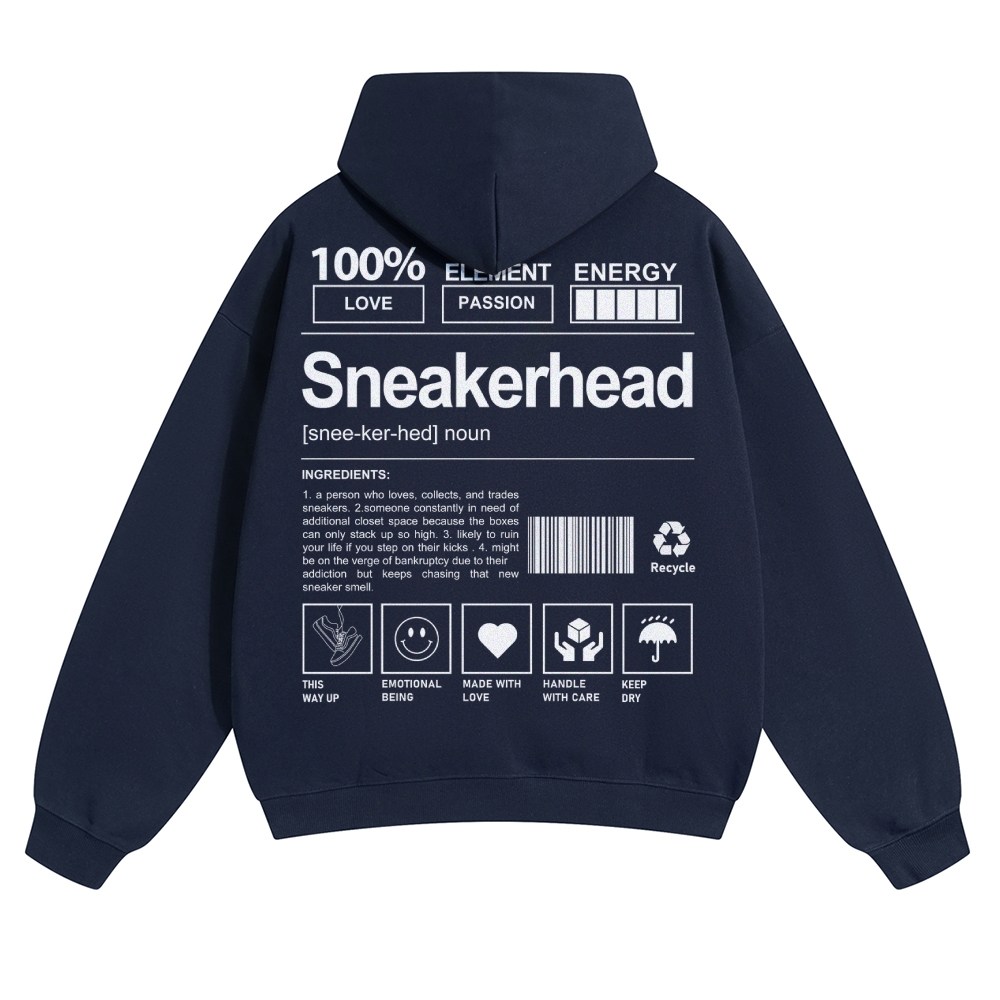 Sneakerhead Solid Color Hoodie Customscool
