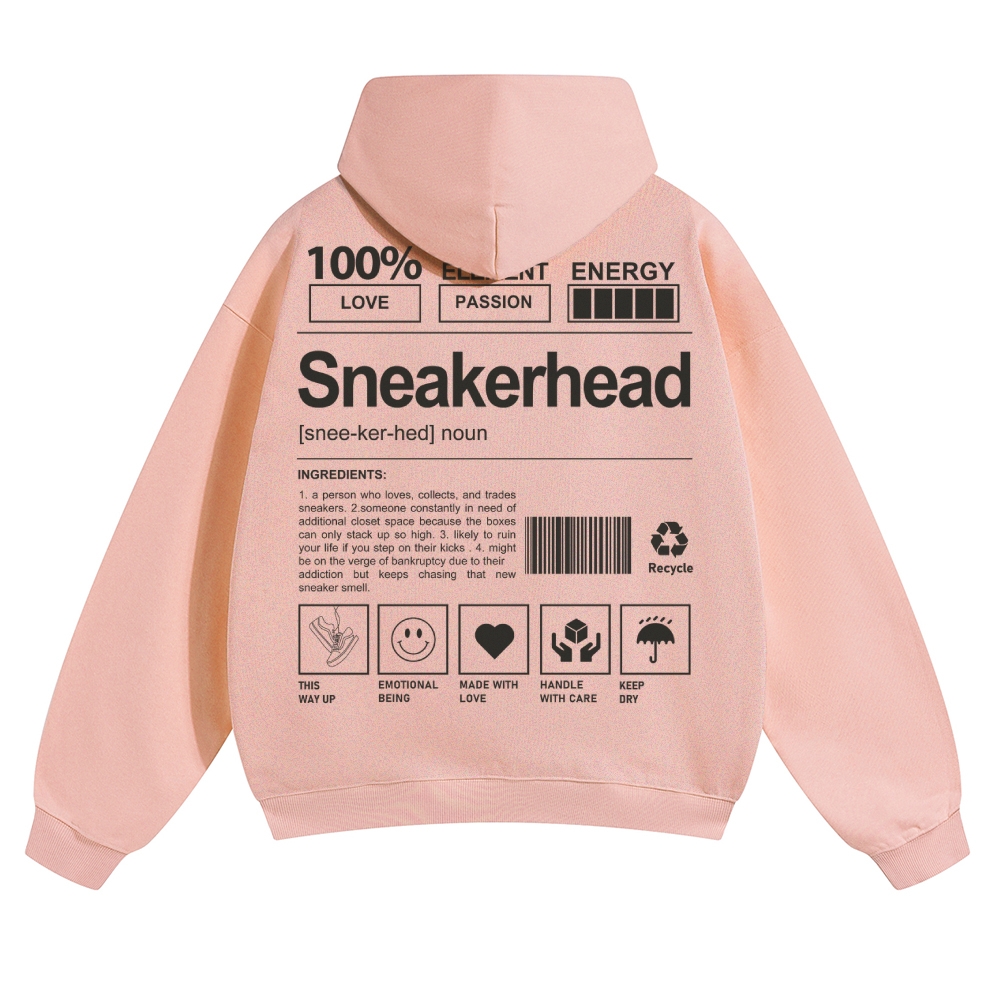 Sneakerhead Solid Color Hoodie Customscool