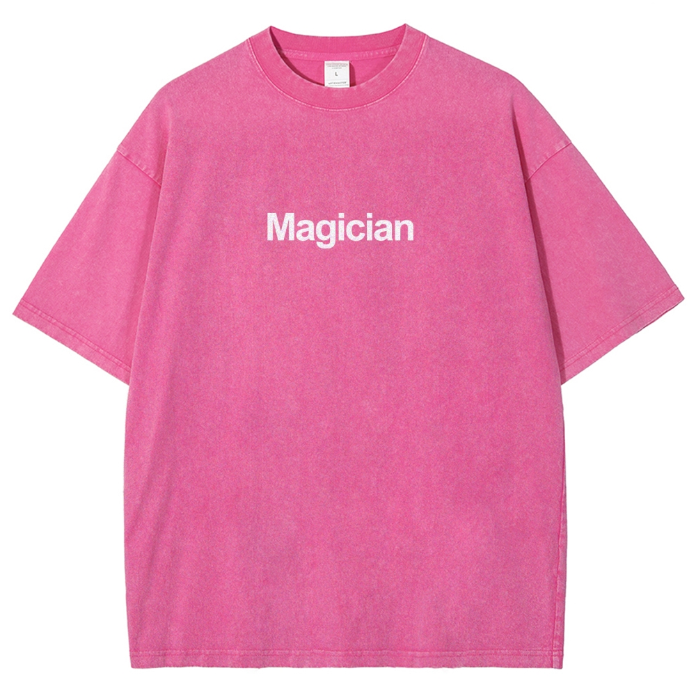 Magician Unisex Fit Washed T-Shirt Customscool
