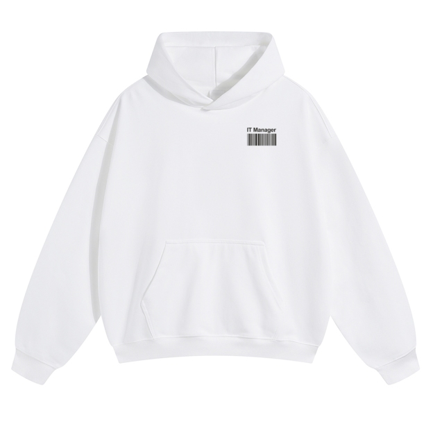 IT Manager Solid Color Hoodie Customscool
