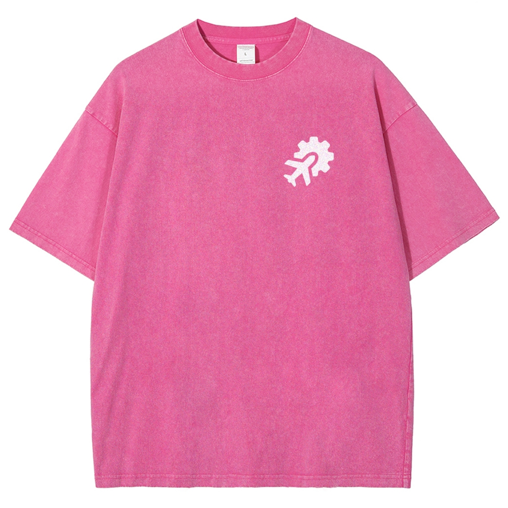 Aeronautical Engineer Unisex Fit Washed T-Shirt Customscool