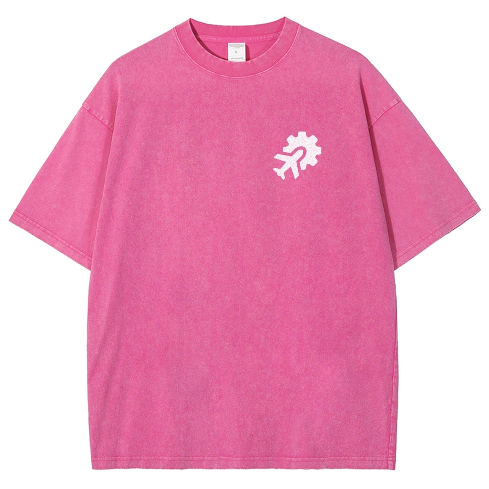 Aeronautical Engineer Unisex Fit Washed T-Shirt Customscool