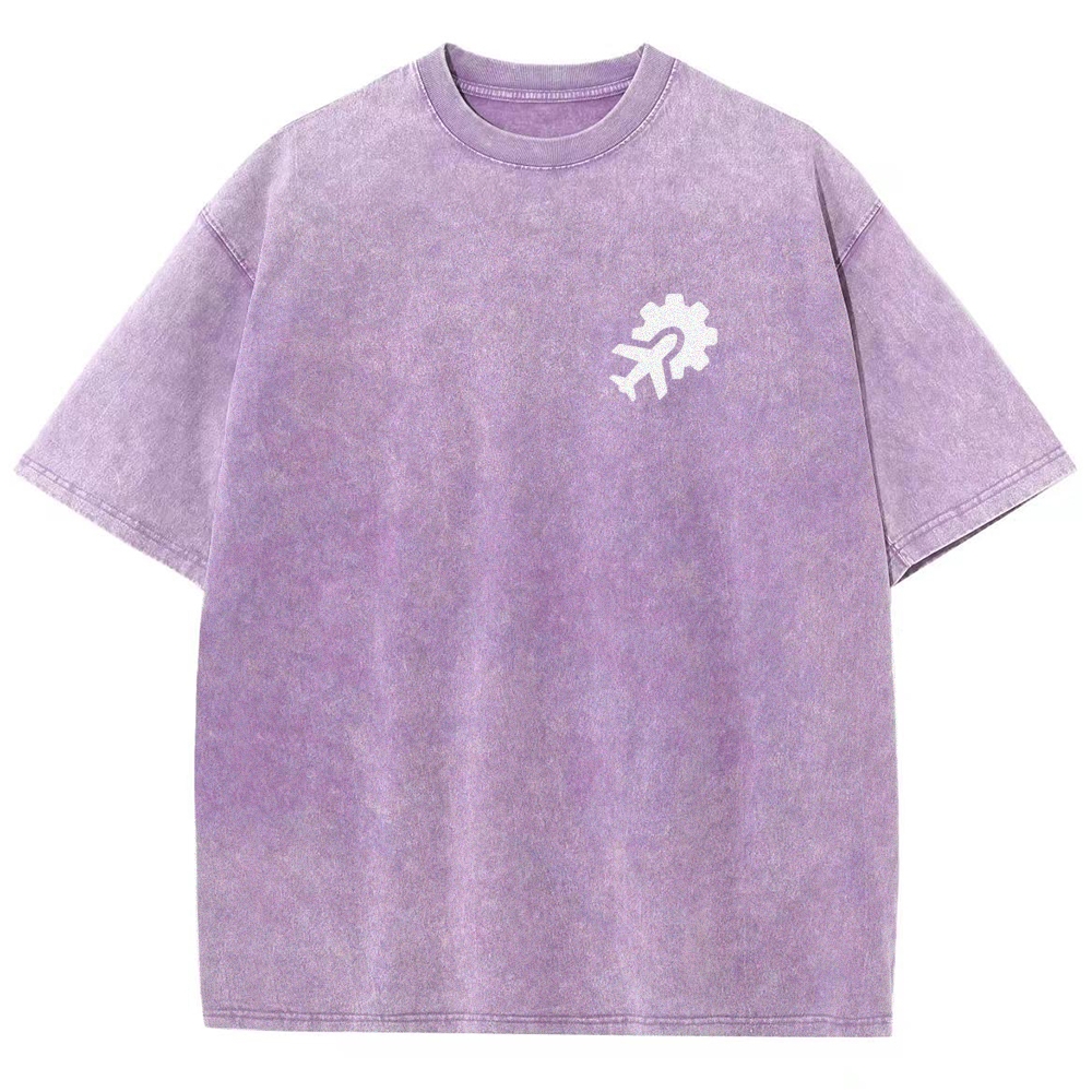 Aeronautical Engineer Unisex Fit Washed T-Shirt Customscool