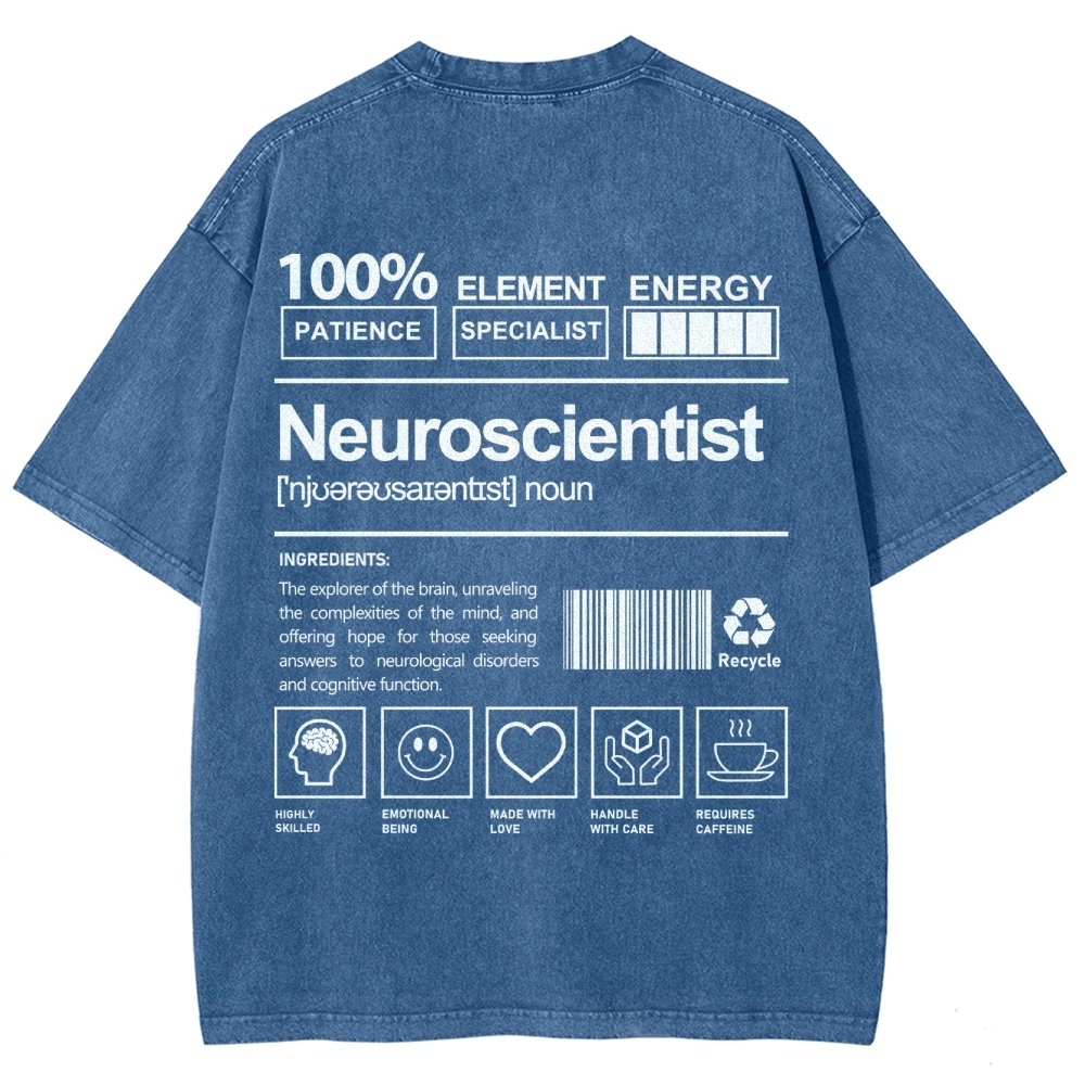 Neuroscientist Unisex Fit Washed T-Shirt