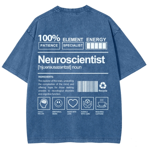 Neuroscientist Unisex Fit Washed T-Shirt