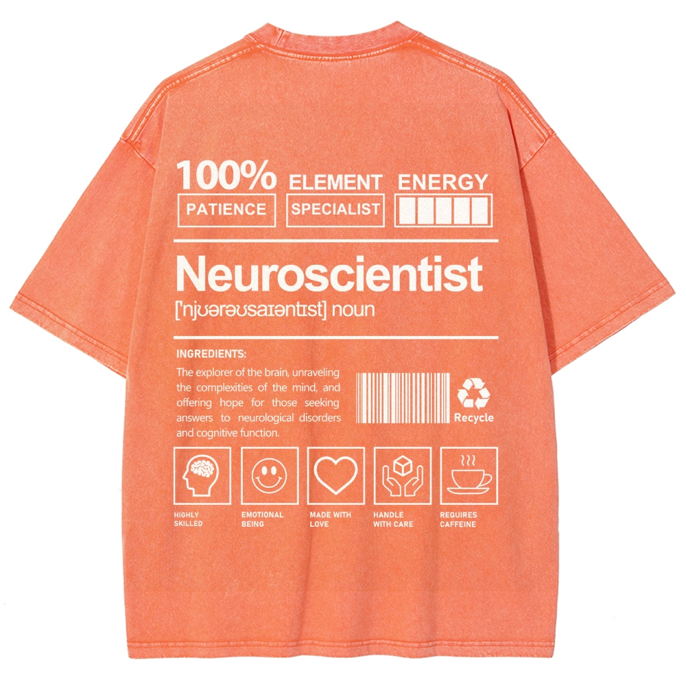 Neuroscientist Unisex Fit Washed T-Shirt