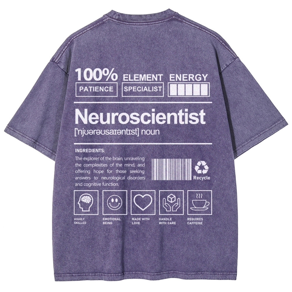 Neuroscientist Unisex Fit Washed T-Shirt
