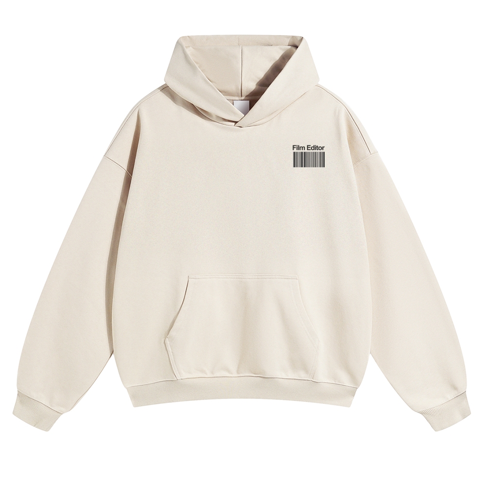 Film Editor Solid Color Hoodie Customscool