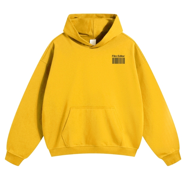 Film Editor Solid Color Hoodie Customscool