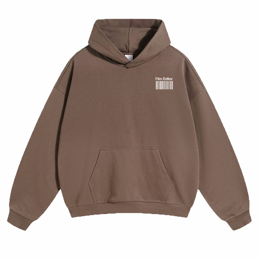 Film Editor Solid Color Hoodie Customscool
