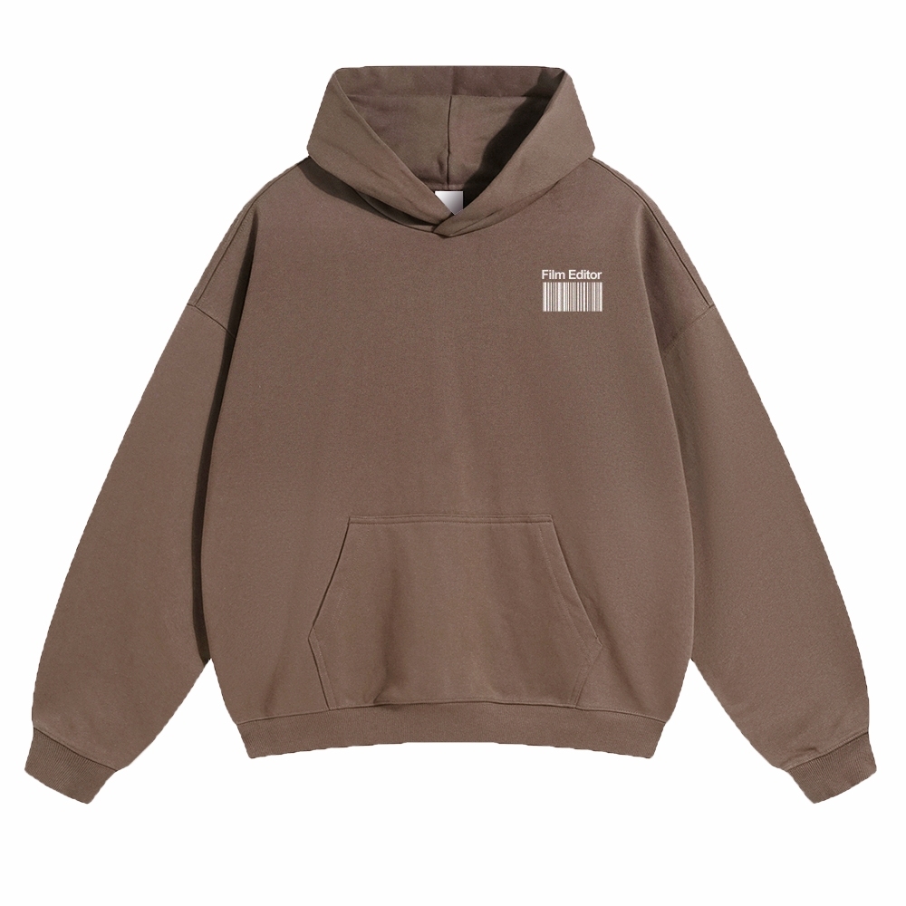 Film Editor Solid Color Hoodie Customscool