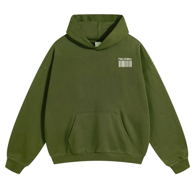 Film Editor Solid Color Hoodie Customscool