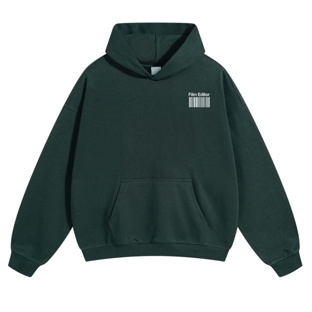 Film Editor Solid Color Hoodie Customscool