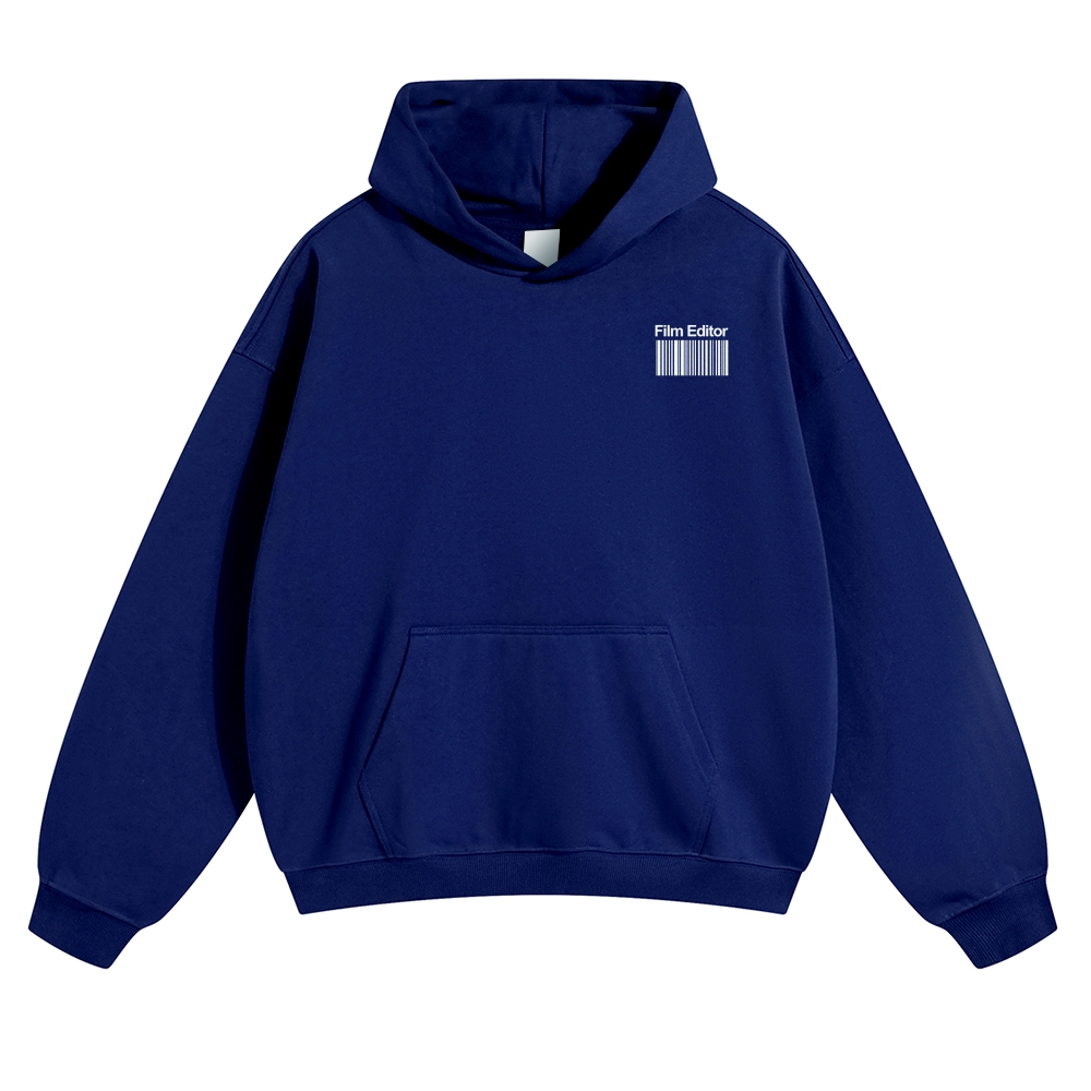 Film Editor Solid Color Hoodie Customscool