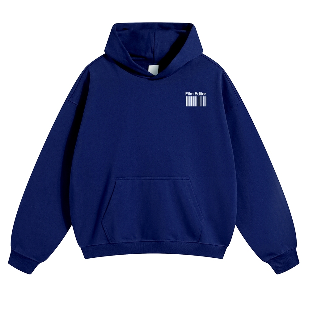 Film Editor Solid Color Hoodie Customscool