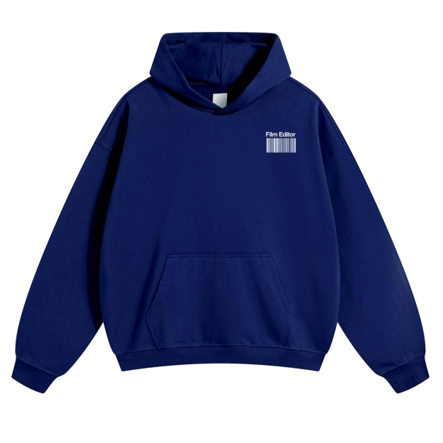 Film Editor Solid Color Hoodie Customscool