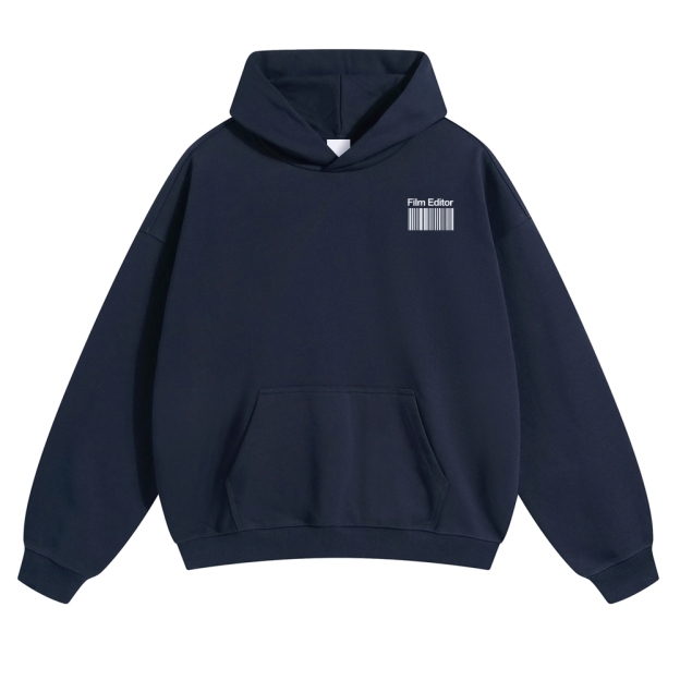 Film Editor Solid Color Hoodie Customscool