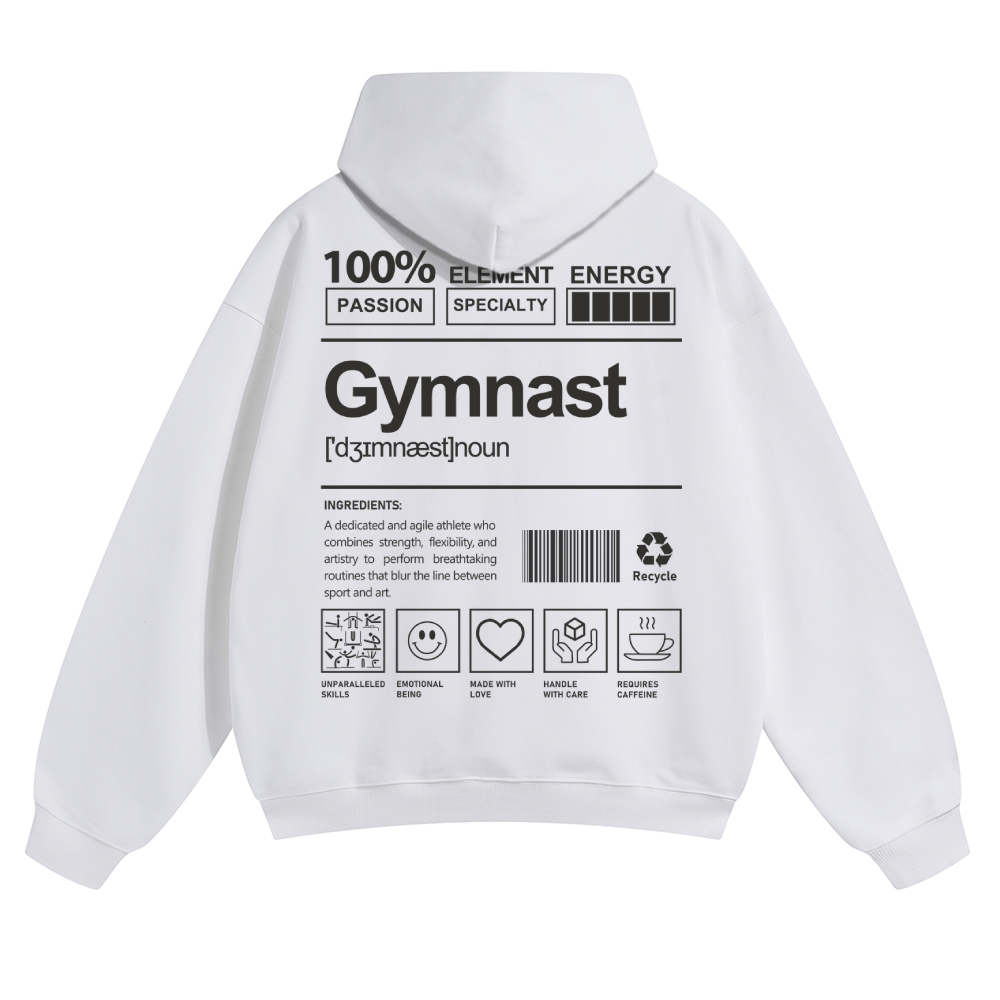 Gymnast Solid Color Hoodie Customscool