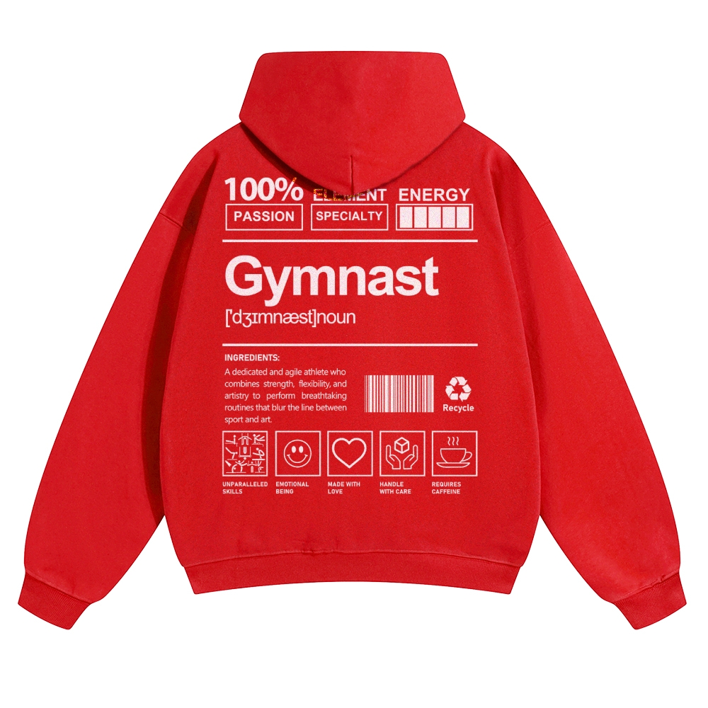 Gymnast Solid Color Hoodie Customscool