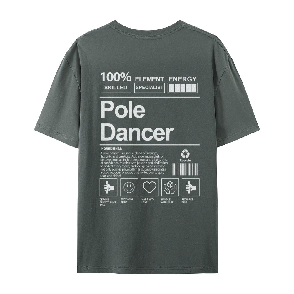 Pole Dancer AddCustom Casual Short Sleeve T-Shirt Customscool