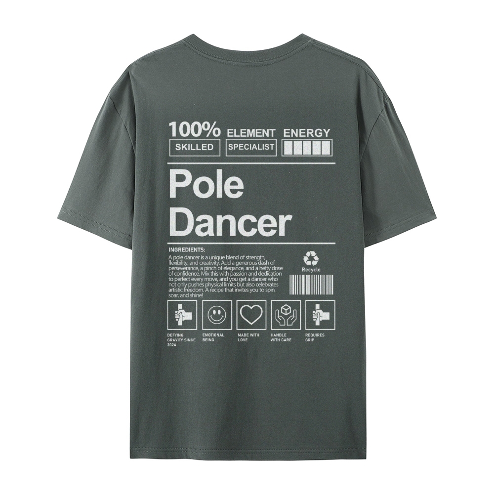 Pole Dancer AddCustom Casual Short Sleeve T-Shirt Customscool