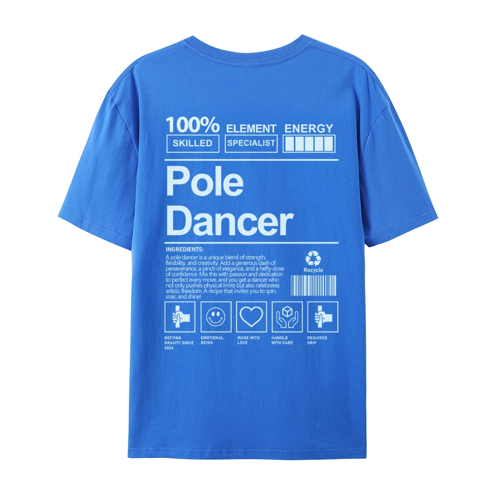 Pole Dancer AddCustom Casual Short Sleeve T-Shirt Customscool