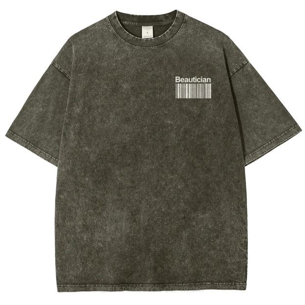 Beautician Unisex Fit Washed T-Shirt Customscool