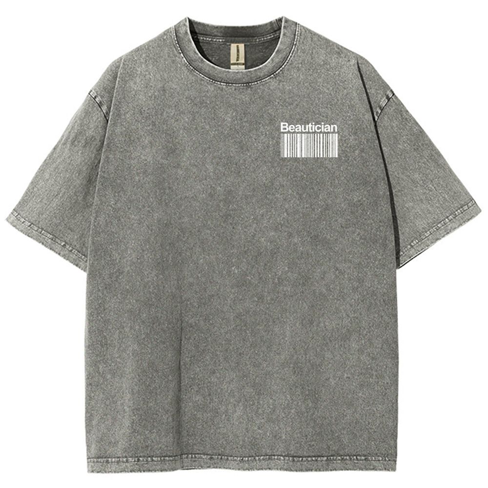 Beautician Unisex Fit Washed T-Shirt Customscool