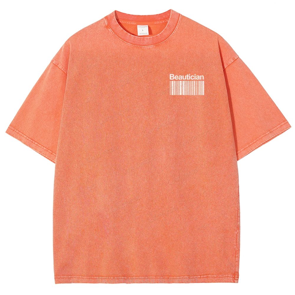 Beautician Unisex Fit Washed T-Shirt Customscool