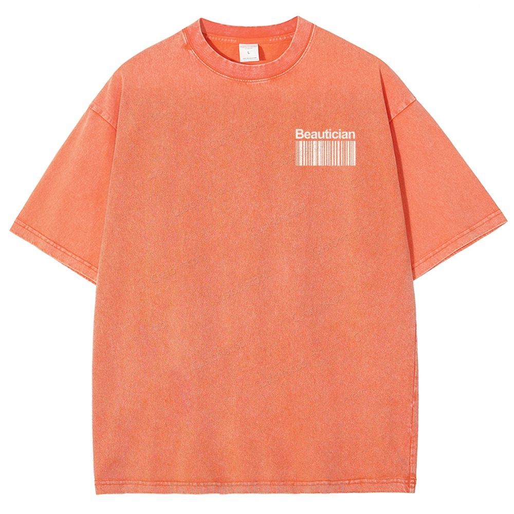 Beautician Unisex Fit Washed T-Shirt Customscool