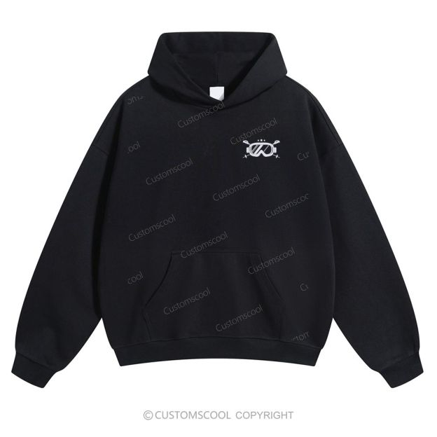 Skier Solid Color Hoodie Customscool