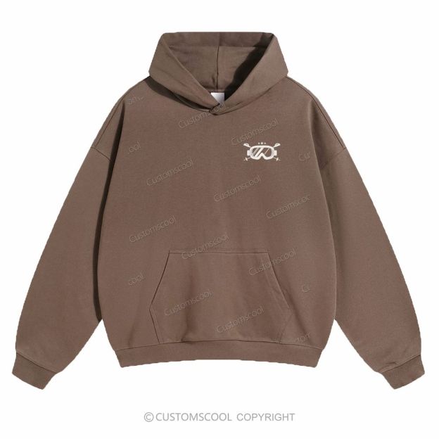 Skier Solid Color Hoodie Customscool